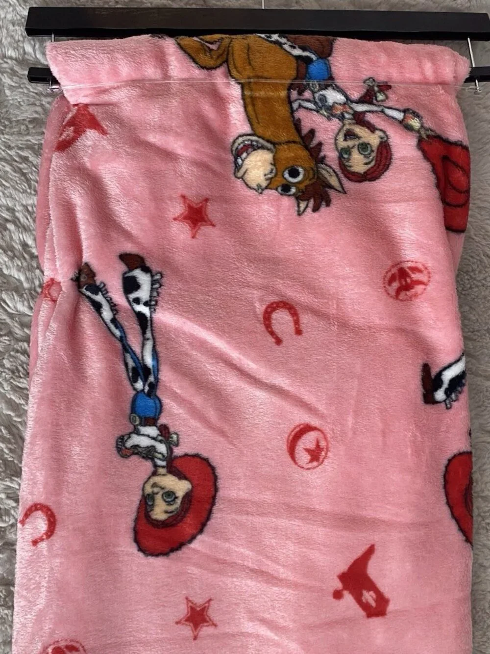 Disney Pixar Toy Story 5 Jessie Bullseye Plush Throw Blanket Pink 50” X 70” NEW
